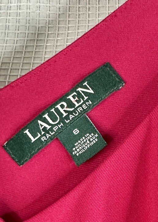 NWT Lauren Ralph Lauren LRL Womens Sleeveless Pink Dress Gown Size 6 thumbnail 7