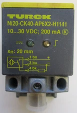 TURCK STANDARD PROXIMITY SENSOR P/N:Ni20-CK40-AP6X2-H1141 NORMALLY OPEN 10-30VDC