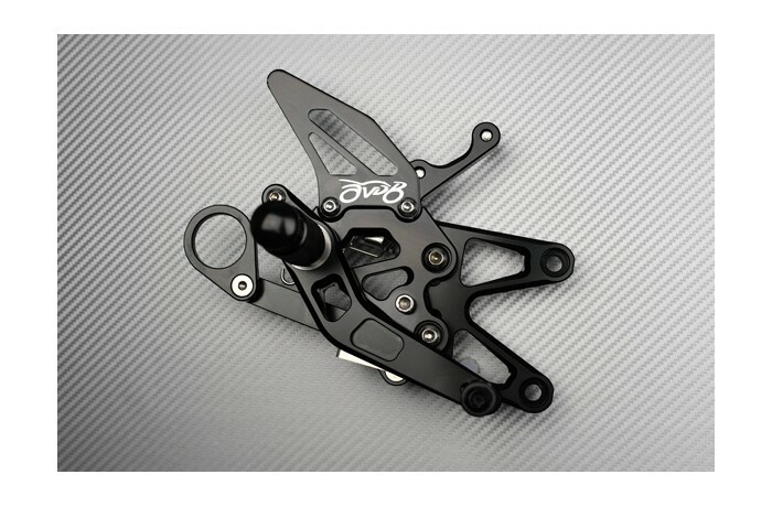 Commandes reculées BMW S1000RR 2009-2014 AVDB réglables bleues - 3
