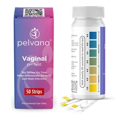 Pelvana Vaginal pH Balance Test Strips for Women, 50 Tests FSA/HSA Eligible