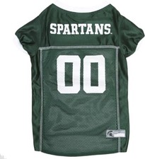 NCAA-  Michigan State Spartans Mesh Jersey for DOGS & CATS,  size: Large
