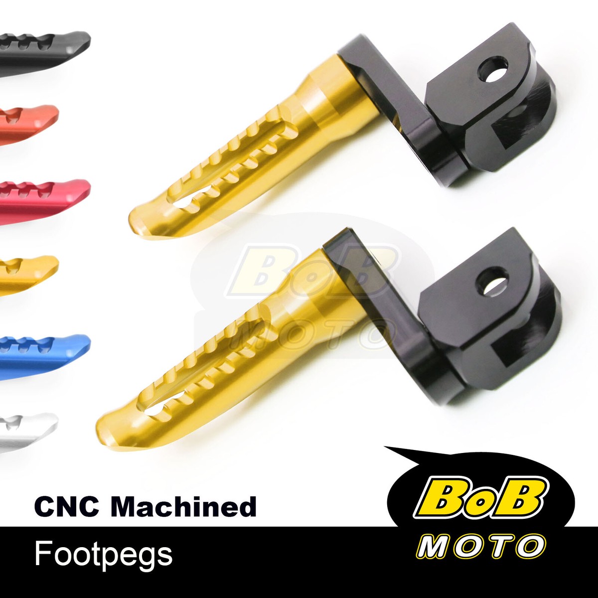 BOB Front Footpegs 40mm Lower For Kawasaki ZZR 1400 ZX14R ZX14 06