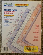Memories Forever Printed Paper Coordinated Theme Pack Wedding Day NIP