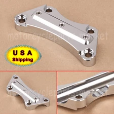 Chrome Handlebar Top Riser Clamp Mount For Harley Electra Street Glide Road King