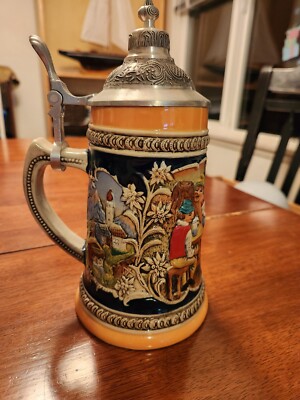 D.N.&.E.I. Tall Beer Stein Mugs Cup, Excellent condition