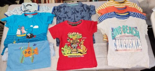 Boys age 3-4 clothes bundle 9 items summer t-shirts x9 - Picture 1 of 10