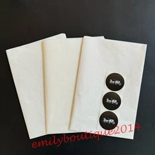 3 x Coach Logo Paper Gift Tissue Horse And Carriage Print & Sticker NEW