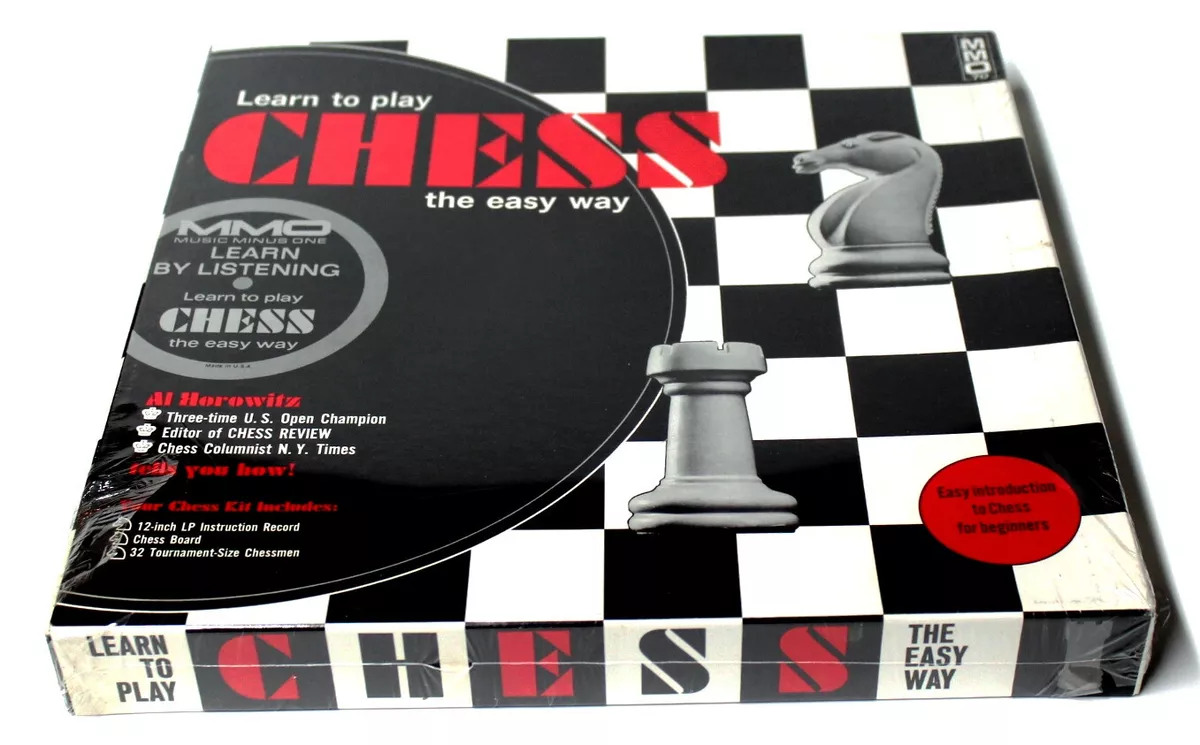 LEARN TO PLAY CHESS THE EASY WAY: Chess Set with Board and Instructional  Record