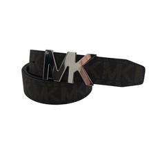 New Michael Kors Men's Belt 32 Inch Waist Brown Silver