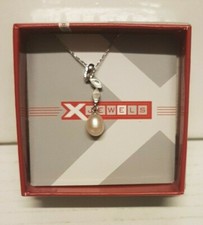 COLLANA IN ARGENTO CON CIONDOLO IN ARGENTO E SWAROWSKI E PERLE ,,,