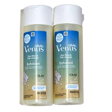 2 Gillette Venus Pre Shave Exfoliant Sea Salt Olay 6.7oz Niacinamide Panthenol