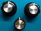 Boss Guitar Effects Pedal Set of 3 Silver Control Knobs Fits Many Models
