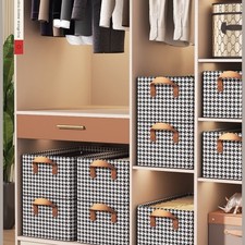 Versatile 3-Pack Fabric Storage Bins with Lids for Home  Office
