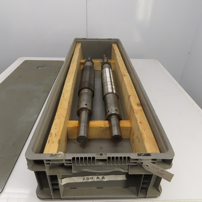#ad #ad LF Fales Industrial Pressure Paper Slitter Cutter Roller 1 5 8quot; Shaft Lot Of 2 $135.14