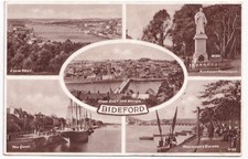 Bideford Devon Mehrfachansicht Postkarte King...