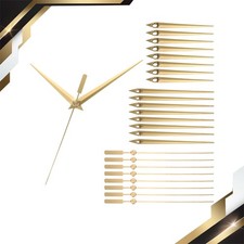 8Set Clock Hands Clock Hands Kits Clock Mechanism Movement Aluminum Gold A02