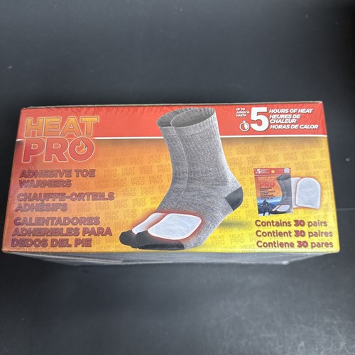 Heat Pro Adhesive Toe Warmers Air Activated 5 Hours Heat 30 Pair Exp: 03/01/29 - Picture 2 of 6
