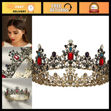 Elegant Queen Crown Baroque Tiara for Women - Perfect Princess Accessory