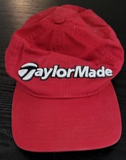 TMaxGear TaylorMade Baseball / Golf Cap RED One Size Fits All 100% Cotton Hat