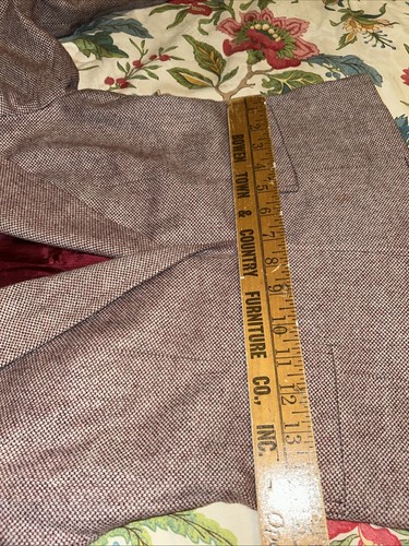 Vintage Pflaumenbaum 3/4 Blazer Jacke Wollmischung Burgund Langarm EUC (A25) - Bild 7 von 9