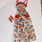 Vintage Barbie Dress 1976 Best Buy 9156 Floral Print Sundress with Shoes