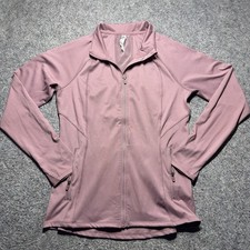 Reebok Jacket Blush Women's Sz M Full Zip Stretch Long Sleeve W/Pockets