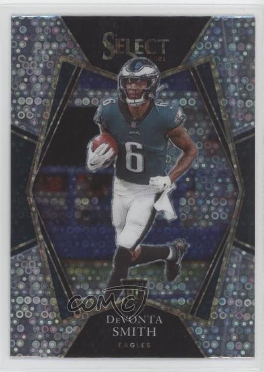 2021 Panini Select Premier Level Disco Prizm DeVonta Smith #149 0as9
