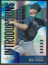 2020 Panini Absolute - Introductions Mike Soroka #INT7 Spectrum Blue Braves