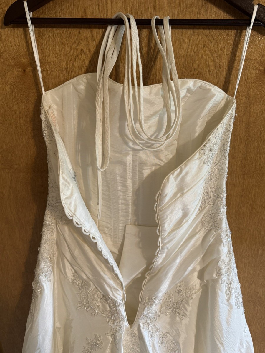 Sophia Tolli Wedding Dress Corset Strapless Bridal Gown Beaded Lace Size 8 / 10 View 5