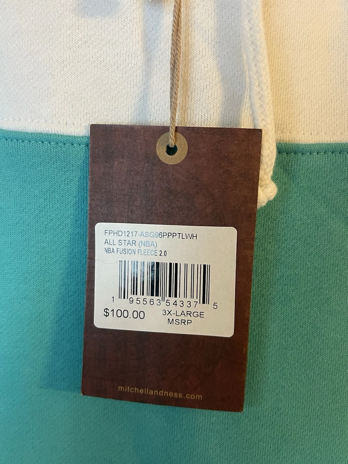 Men’s 3XL NWT NBA Mitchell & Ness Hardwood Classics 1996 All-Star Weekend Hoodie