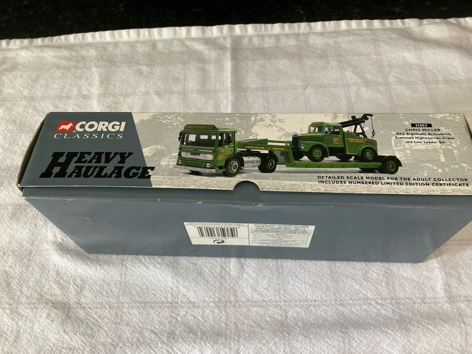 Corgi Classics Heavy Haulage 31003 AEC ERGOMATIC, SCAMMELL CRANE, CHRIS MILLER - Image 3 of 4