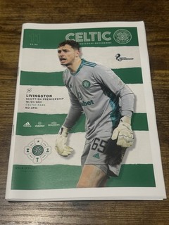 Celtic Livingston 16 01 2021 Digital Print Only Football Programme COVID SEASON