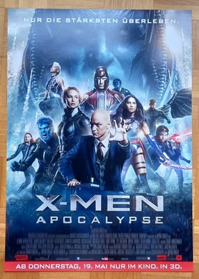 Filmplakat X-MEN APOCALYPSE A1 Isaac Munn Lawrence gerollt MARVEL