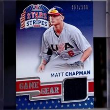 Matt Chapman 2015 USA Baseball Stars & Stripes Game Gear Jersey 161/299