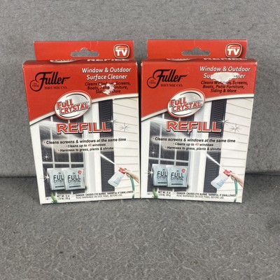 Fuller Brush FBFCRE Full Crystal Powder Exterior Window Cleaner Refill Lot Of 2
