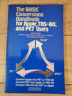 David A. Brain   BASIC Conversions Handbook 1981 First Edition   Apple TRS PET