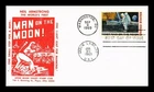 Dr Jim Stamps FDC 10c Airmail First Man on Moon Upper Miami Stamp Club