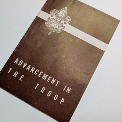 1950 Boy Scouts of America BSA Advancement in the Troop Booklet Guide Manual