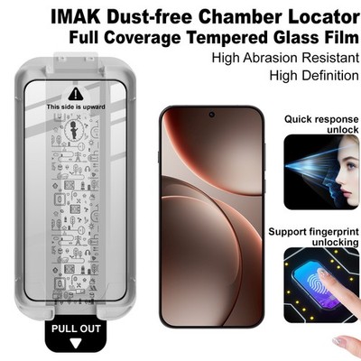 For OPPO Find X9 Pro, IMAK Dust-free Chamber Locator Full Tempered Glass Film