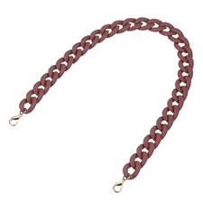 Acrylic Purse Strap,23.6" Matte Bag Chain Replacement Light Burgundy