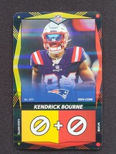 Kendrick Bourne 2024 UNO Elite Core Edition - Red  Yellow Foil #023  Patriots NM