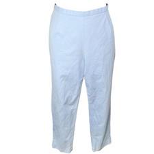 Lands End Chino Classic Size Zip Pants Light Blue Women s 6 P Coastal Classic