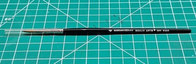 Grumbacher Series 190 Beaux Arts Red Sable Artist Brush Size 4 NOS