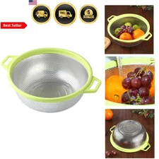 Stainless Steel Colander Drainer Large Kitchen Food Strainer 10.5 Inch