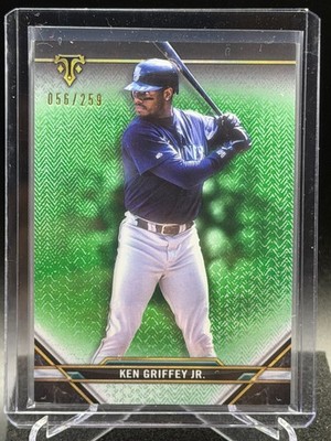 Ken Griffey Jr. 2021 Topps Triple Threads Emerald #56/259 - Seattle Mariners