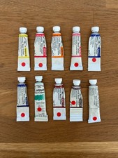 Lot of 10 HARD Winsor  Newton Watercolor 5ml Tubes - One Discontinued PB73