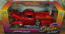RARE 2001 JADA 1/24 DIE CAST STREET LOW RED 1951 CHEVY 3100 PICKUP, NEW IN BOX