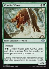 Conifer Wurm -Foil Near Mint MTG Modern Horizons
