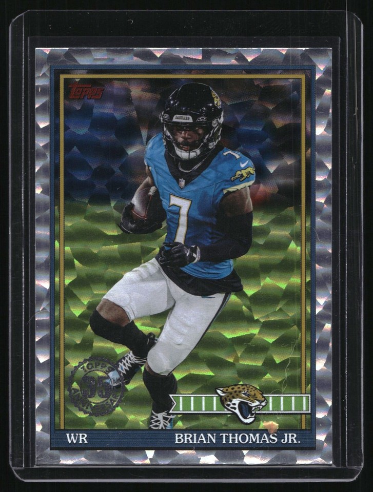 2026 Topps Flagship 1991 Topps Football Crackle Foil #91TF-9 Brian Thomas Jr. 2026 Topps Flagship 1991 Topps Football Crackle Foil #91TF-9 Brian Thomas Jr.