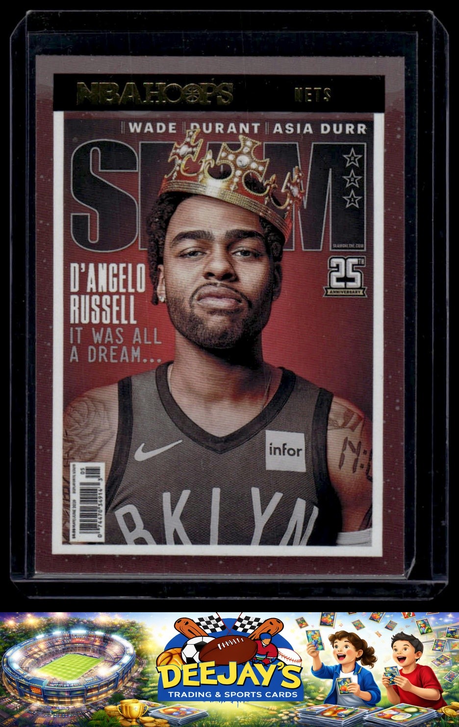 2021-22 Hoops #SLAM 221 D'Angelo Russell Slam Brooklyn Nets